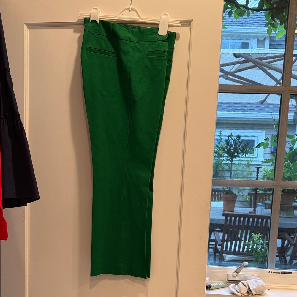 Anthropologie Kelly Green Cropped Ankle Pants